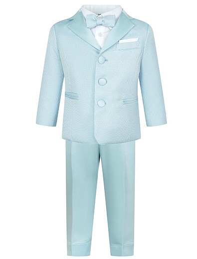 Голубой классический костюм из 4 изд. Colorichiari - 6044519370388 - Фото 1