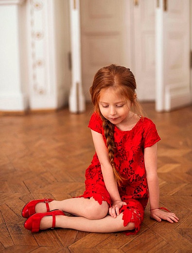 Красные лаковые туфли с бантиком Age of Innocence - 2014500170420 - Фото 2
