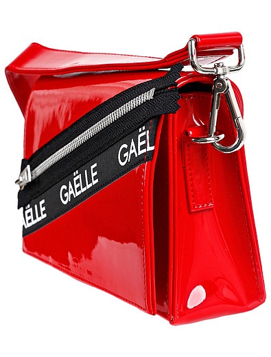 Лаковая сумка с декоративной молнией GAELLE - 1204508180571 - Фото 3