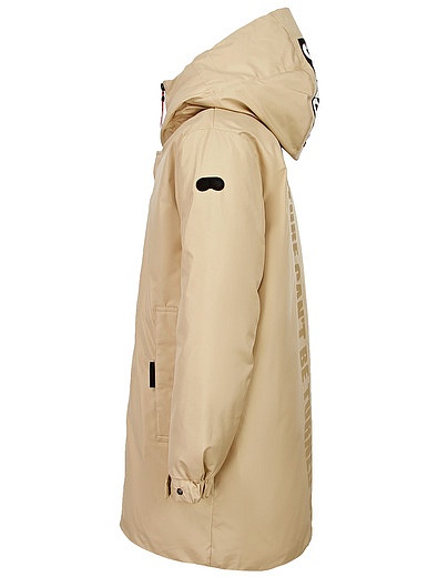 Бежевое пальто с подкладкой из нейлона AI Riders on the Storm - 1124519381067 - Фото 2