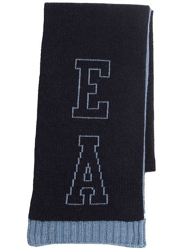 Шапка и шарф с крупным логотипом EMPORIO ARMANI - 3004518280012 - Фото 6