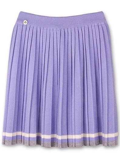 Сиреневая юбка из шерсти мериноса Fun Tricot - 1044500170381 - Фото 1