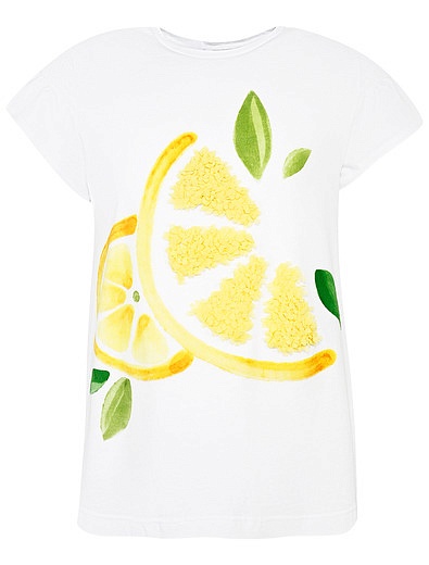 Комплект из футболки с лимоном и леггинсов Mayoral - 3024509372014 - Фото 4