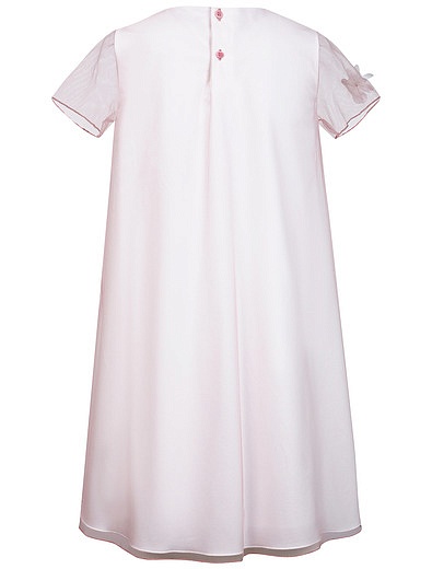нежно-розовое Платье с объёмными цветами Il Gufo - 1054509273297 - Фото 2