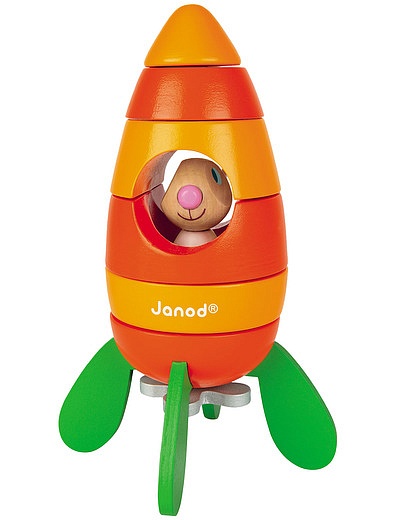 Конструктор магнитный "Кролик в ракете" JANOD - 5914529270224 - Фото 2