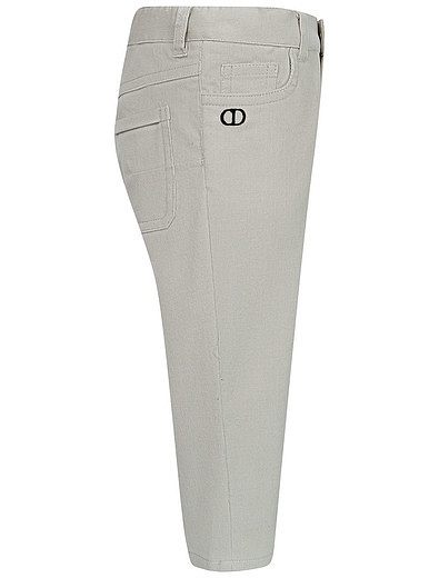 Серые брюки из эластичного хлопка Dior - 1084519084309 - Фото 3