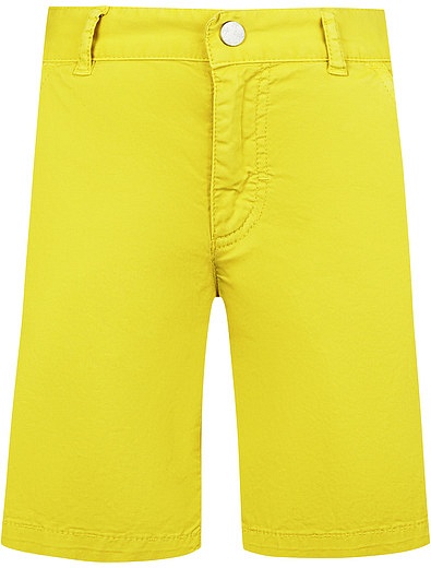 Хлопковые желтые шорты Il Gufo - 1412819970037 - Фото 1