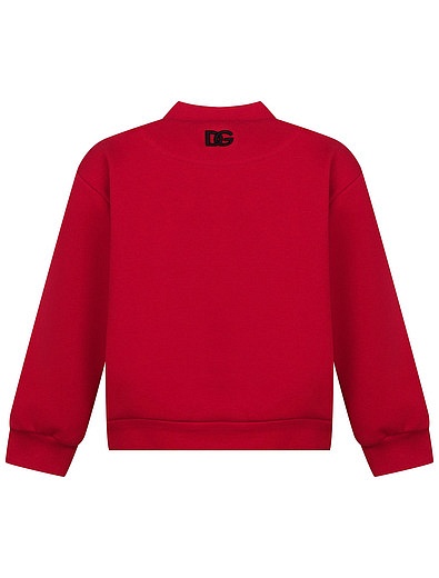 красная Толстовка с принтом и логотипом Dolce & Gabbana - 0074519270322 - Фото 2