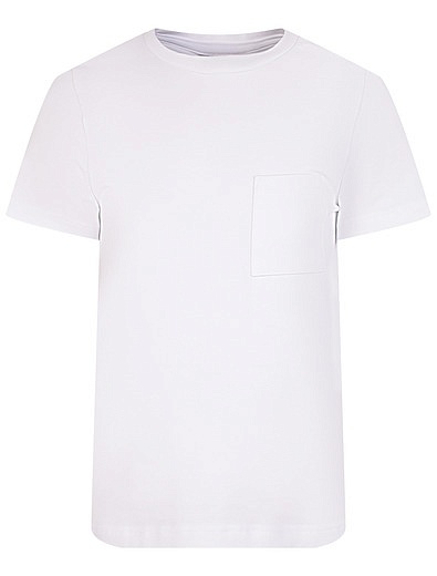 Белая футболка с карманом MiaGia - 1134500180456 - Фото 1