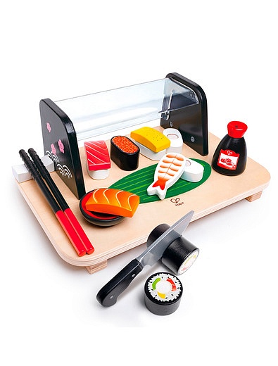 Набор игрушечной посуды и еды &quot;Время суши&quot; из 15 предметов Hape - 7134529281060 - Фото 4