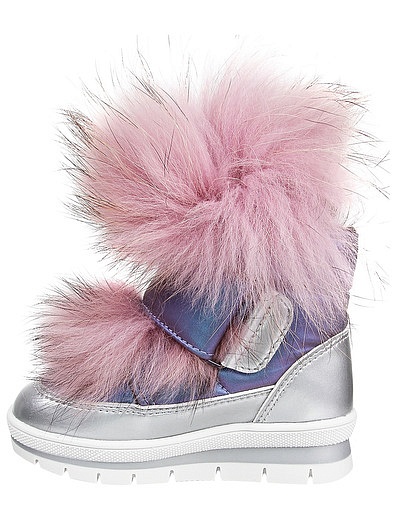 Ботинки с розовым мехом Jog Dog - 2032009980012 - Фото 3