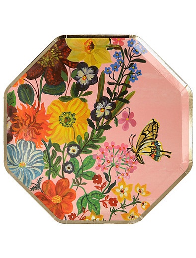 Набор одноразовых тарелок с цветочным принтом 8 шт. Meri Meri - 2294520080507 - Фото 2