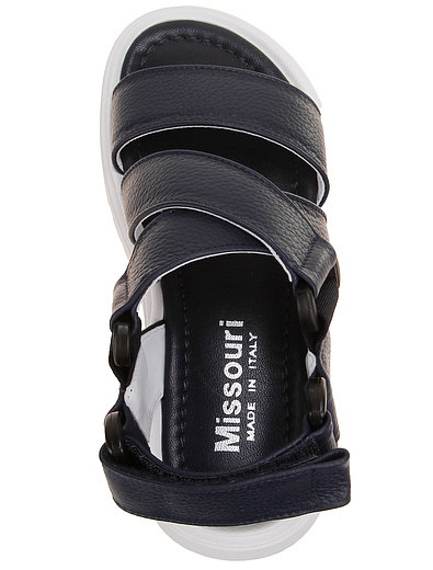 Кожаные сандалии на рельефной подошве Missouri - 2074519373595 - Фото 4