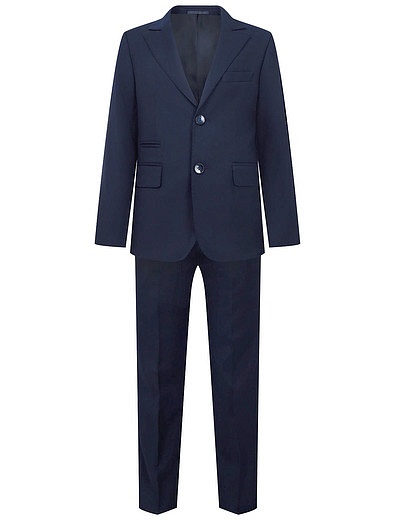 Синий классический костюм из пиджака и брюк SILVER SPOON - 6024519080258 - Фото 1