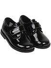 Черные лакированные ботинки на липучках - 2034519081036