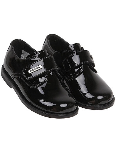 Черные лакированные ботинки на липучках Missouri - 2034519081036 - Фото 1