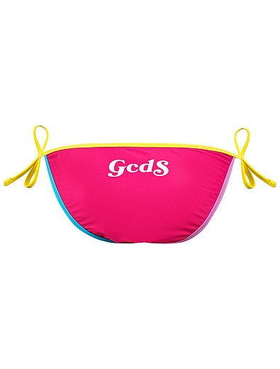 Розовый раздельный купальник с логотипом GCDS mini - 0884509171405 - Фото 4