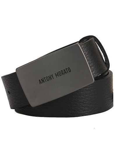 Чёрный кожаный ремень Antony Morato - 1304518280398 - Фото 1