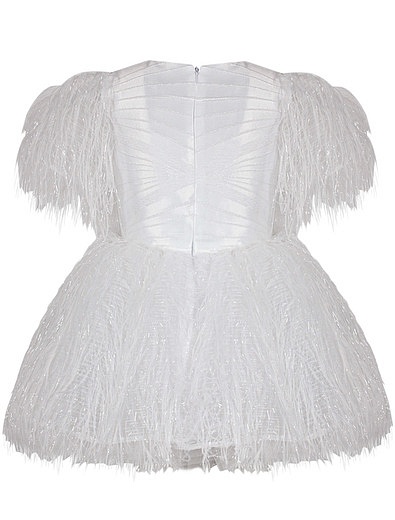 Белое Платье с объемной юбкой ENN`STORE - 1051200980080 - Фото 9