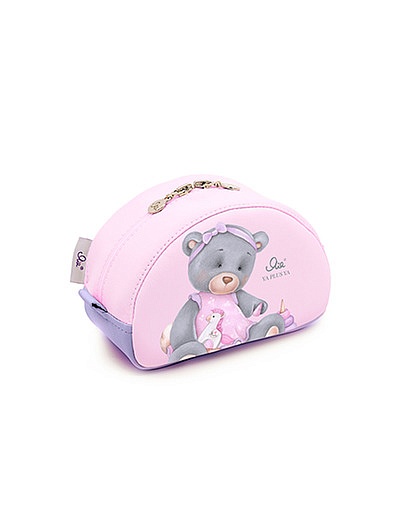 Розовая косметичка с мишкой Я+Я - 2234508180010 - Фото 1