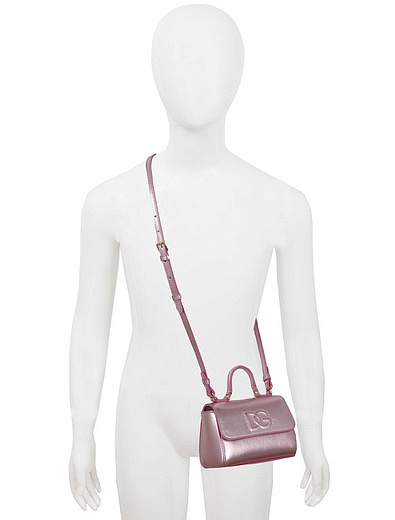 Лакированная сумка с объемным логотипом Dolce & Gabbana - 1204508180076 - Фото 5