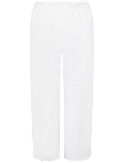 Белые широкие спортивные брюки MM6 Maison Margiela - 4244529370312 - Фото 2