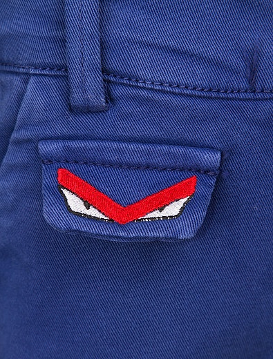Синие брюки Fendi - 1081419780263 - Фото 2