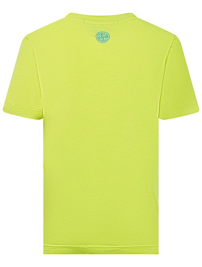 Желтая хлопковая футболка Stone Island - 1134519176709 - Фото 2