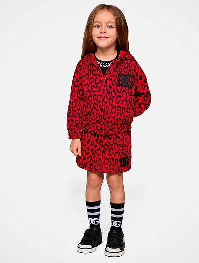 Красная леопардовая толстовка Dolce & Gabbana - 0074509370315 - Фото 2