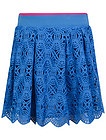 Синяя кружевная юбка - 1041409970111