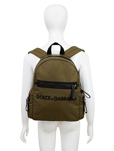 Рюкзак с прорезиненным логотипом Dolce & Gabbana - 1504528080517 - Фото 3