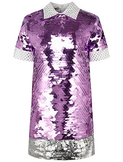Фиолетовое платье с пайетками №21 kids - 1054609282564 - Фото 1