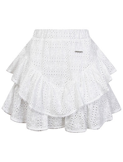 Хлопковая белая юбка Pinko - 1044509173123 - Фото 1
