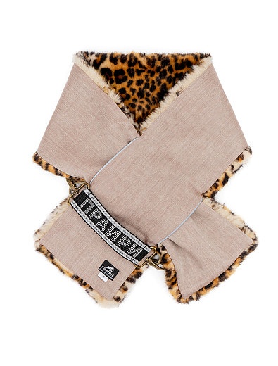 Леопардовый шарф из эко-меха Prairie - 1224508080107 - Фото 3