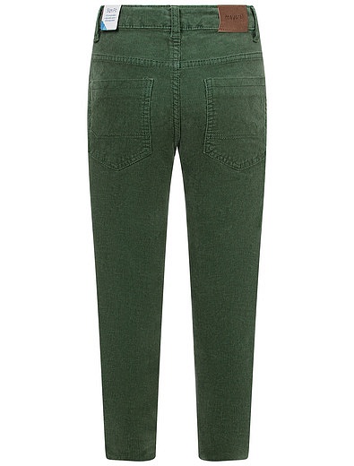 Зелёные вельветовые брюки Mayoral - 1084519083166 - Фото 2
