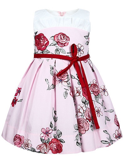 Платье с цветочным принтом Simonetta - 1052609870484 - Фото 1