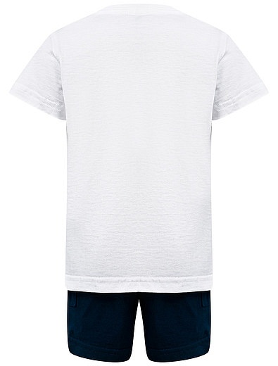 Комплект из шорт и футболки с аппликацией Il Gufo - 3024519171881 - Фото 2