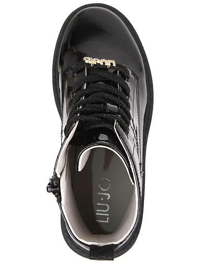 Черные лакированные ботинки Liu Jo Junior - 2034509083484 - Фото 4