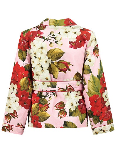 Комплект из блузы и брюк с принтом герань Dolce & Gabbana - 3024509070682 - Фото 11