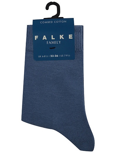 Синие хлопковые носки FALKE - 1534529170382 - Фото 1