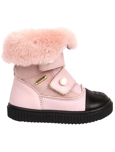 Розовые ботинки с натуральным мехом Missouri - 2034509180749 - Фото 2