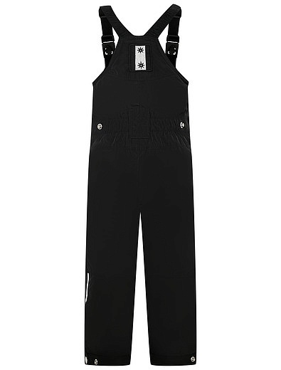 Чёрные утепленные брюки с перекрестными лямками POIVRE BLANC - 1604509280674 - Фото 2
