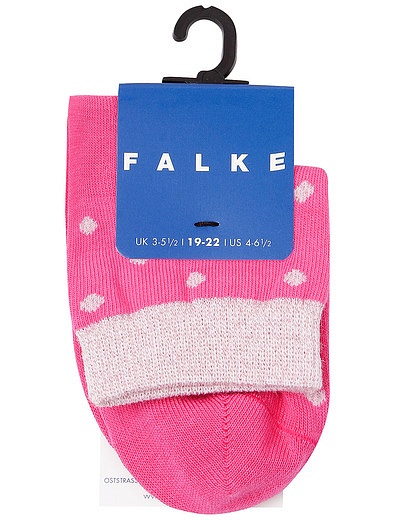 Розовые носочки в горошек FALKE - 1532609970327 - Фото 1
