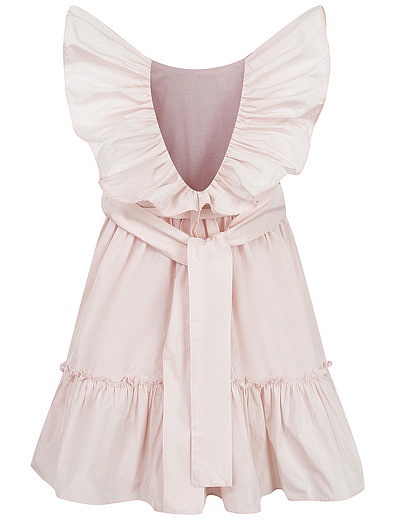 Нежно-розовое платье со съёмным поясом Stella McCartney - 1054709370802 - Фото 2