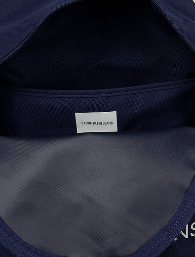 Синий рюкзак с логотипом CALVIN KLEIN JEANS - 1504528070051 - Фото 5
