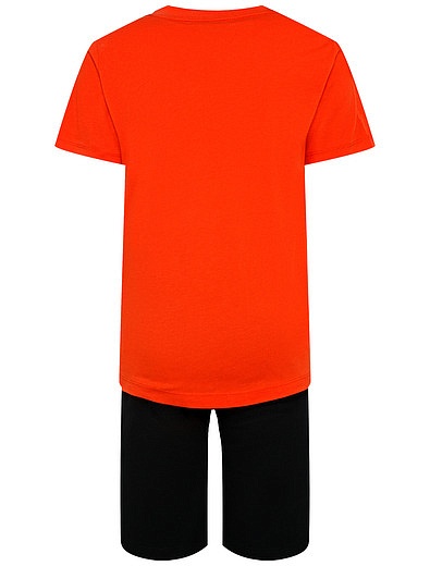 Комплект из оранжевой футболки и шорт Bikkembergs - 3024519371649 - Фото 2