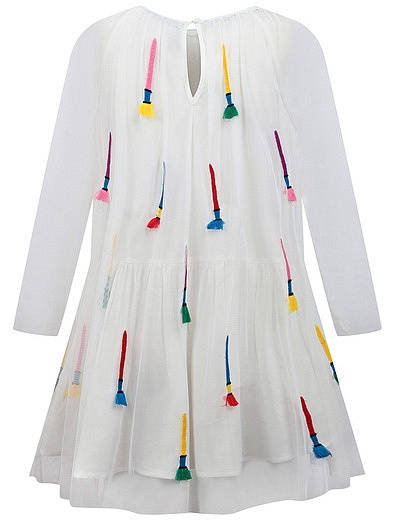 Белое платье с кисточками Stella McCartney - 1054509185866 - Фото 2