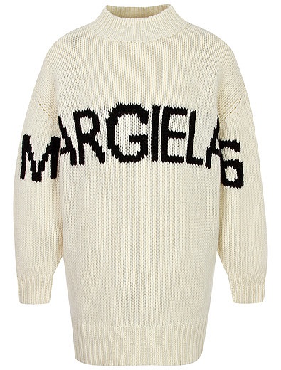 Кремовое платье-свитер MM6 Maison Margiela - 1054609287309 - Фото 1