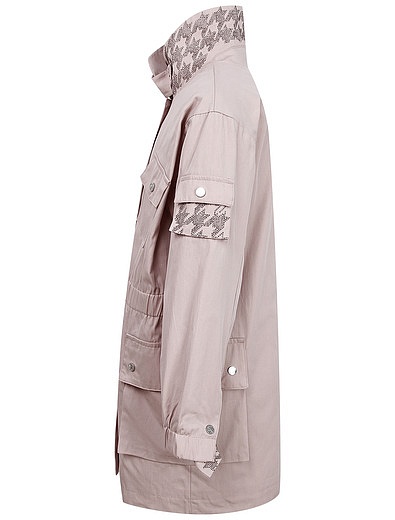 Розовая куртка с накладными карманами NAUMI - 1074509870012 - Фото 2