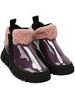 Фиолетовые утепленные ботинки - 2034509283587